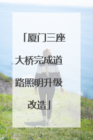 厦门三座大桥完成道路照明升级改造