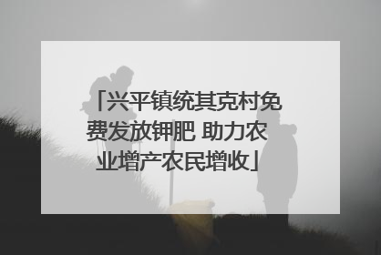 兴平镇统其克村免费发放钾肥 助力农业增产农民增收