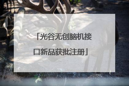 光谷无创脑机接口新品获批注册