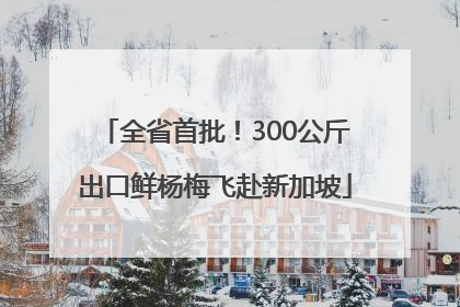 全省首批！300公斤出口鲜杨梅飞赴新加坡