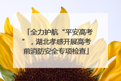 全力护航“平安高考”，湖北孝感开展高考前消防安全专项检查