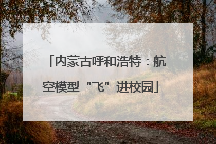 内蒙古呼和浩特：航空模型“飞”进校园