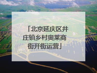 北京延庆区井庄镇乡村奥莱商街开街运营