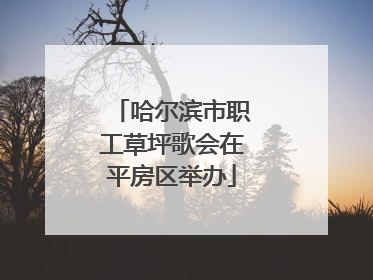 哈尔滨市职工草坪歌会在平房区举办