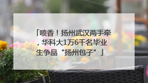 喷香！扬州武汉两手牵，华科大1万6千名毕业生争品“扬州包子”