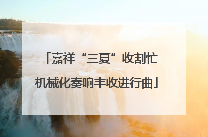 嘉祥“三夏”收割忙 机械化奏响丰收进行曲
