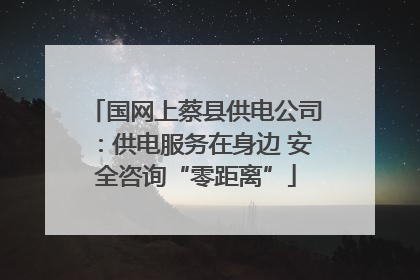 国网上蔡县供电公司：供电服务在身边 安全咨询“零距离”