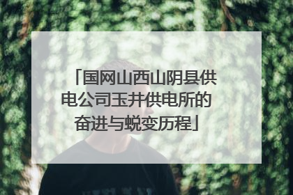 国网山西山阴县供电公司玉井供电所的奋进与蜕变历程