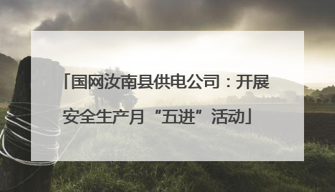 国网汝南县供电公司：开展安全生产月“五进”活动