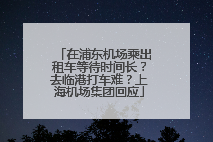 在浦东机场乘出租车等待时间长？去临港打车难？上海机场集团回应
