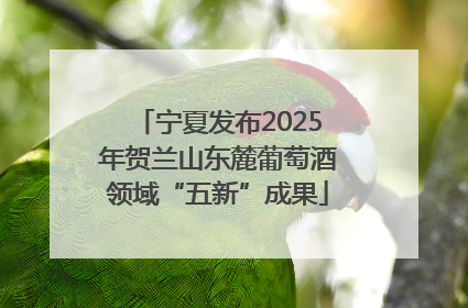 宁夏发布2025年贺兰山东麓葡萄酒领域“五新”成果