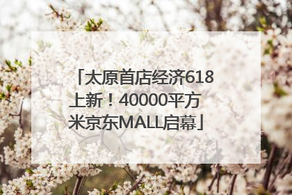 太原首店经济618上新！40000平方米京东MALL启幕