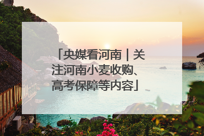 央媒看河南｜关注河南小麦收购、高考保障等内容