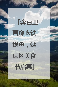 奔百里画廊吃铁锅鱼，延庆区美食节启幕