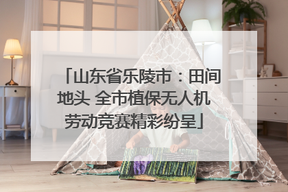 山东省乐陵市：田间地头 全市植保无人机劳动竞赛精彩纷呈