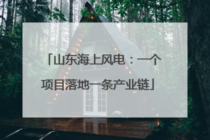 山东海上风电：一个项目落地一条产业链