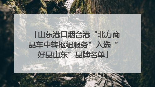山东港口烟台港“北方商品车中转枢纽服务”入选“好品山东”品牌名单