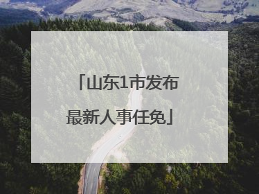 山东1市发布最新人事任免