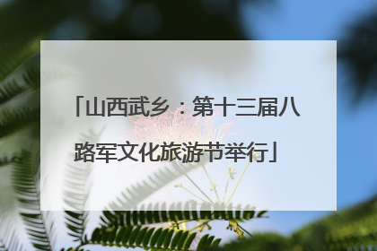 山西武乡：第十三届八路军文化旅游节举行