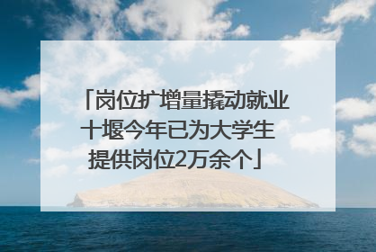 岗位扩增量撬动就业 十堰今年已为大学生提供岗位2万余个