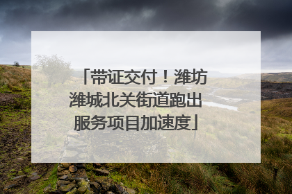 带证交付！潍坊潍城北关街道跑出服务项目加速度