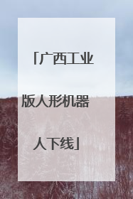 广西工业版人形机器人下线