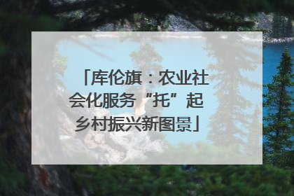 库伦旗：农业社会化服务“托”起乡村振兴新图景