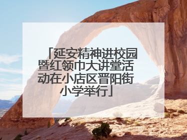 延安精神进校园暨红领巾大讲堂活动在小店区晋阳街小学举行