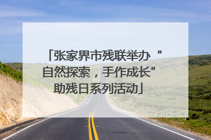 张家界市残联举办“自然探索，手作成长”助残日系列活动