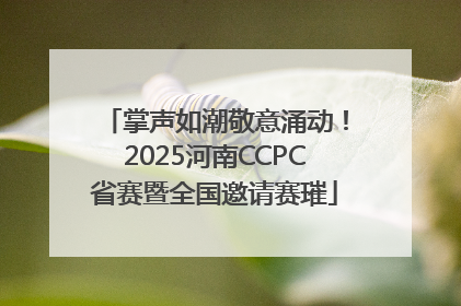掌声如潮敬意涌动！2025河南CCPC省赛暨全国邀请赛璀