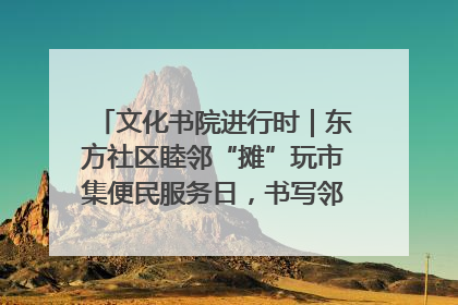 文化书院进行时｜东方社区睦邻“摊”玩市集便民服务日，书写邻里共生新篇章
