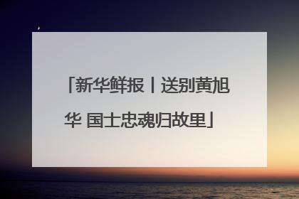 新华鲜报丨送别黄旭华 国士忠魂归故里