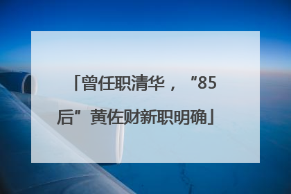 曾任职清华，“85后”黄佐财新职明确