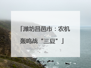 潍坊昌邑市：农机轰鸣战“三夏”