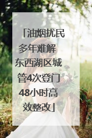 油烟扰民多年难解 东西湖区城管4次登门48小时高效整改