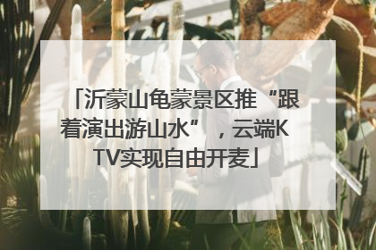 沂蒙山龟蒙景区推“跟着演出游山水”，云端KTV实现自由开麦