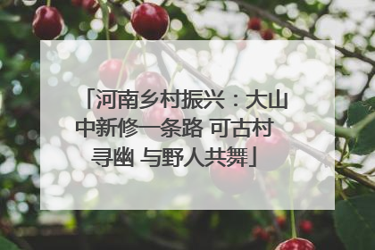 河南乡村振兴：大山中新修一条路 可古村寻幽 与野人共舞