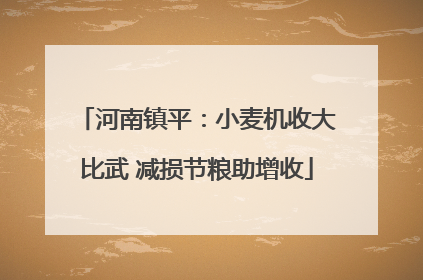 河南镇平：小麦机收大比武 减损节粮助增收
