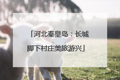 河北秦皇岛：长城脚下村庄美旅游兴