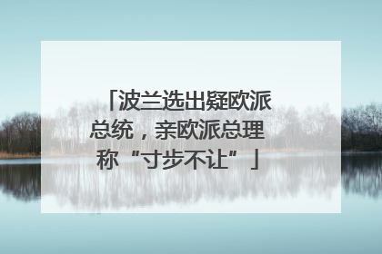 波兰选出疑欧派总统，亲欧派总理称“寸步不让”