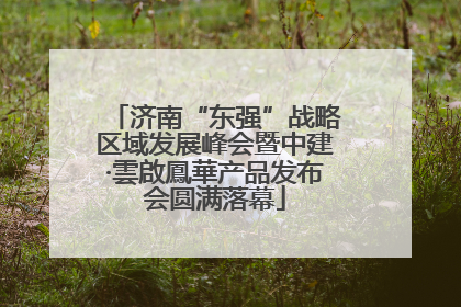 济南“东强”战略区域发展峰会暨中建·雲啟鳳華产品发布会圆满落幕