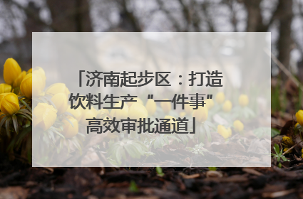 济南起步区：打造饮料生产“一件事”高效审批通道