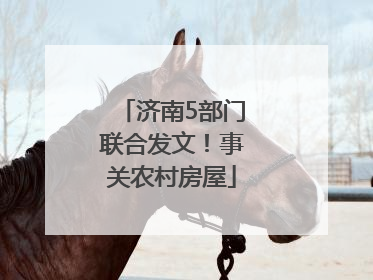 济南5部门联合发文！事关农村房屋
