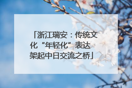 浙江瑞安：传统文化“年轻化”表达 架起中日交流之桥