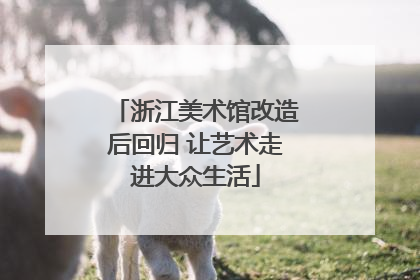 浙江美术馆改造后回归 让艺术走进大众生活