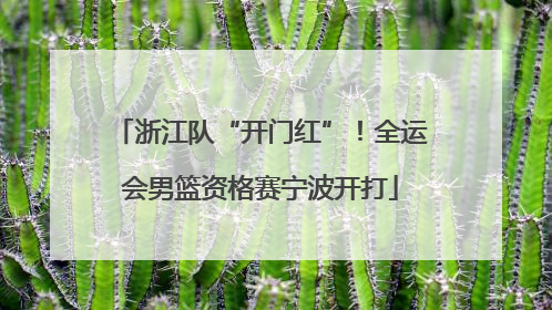 浙江队“开门红”！全运会男篮资格赛宁波开打