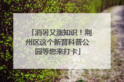 消暑又涨知识！荆州区这个新晋科普公园等您来打卡