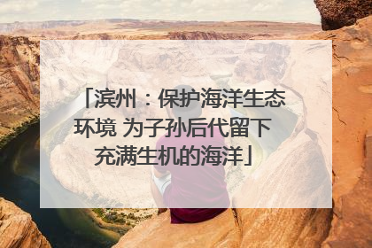 滨州：保护海洋生态环境 为子孙后代留下充满生机的海洋