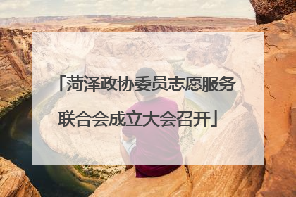 菏泽政协委员志愿服务联合会成立大会召开