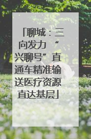 聊城：三向发力 “兴聊号”直通车精准输送医疗资源直达基层